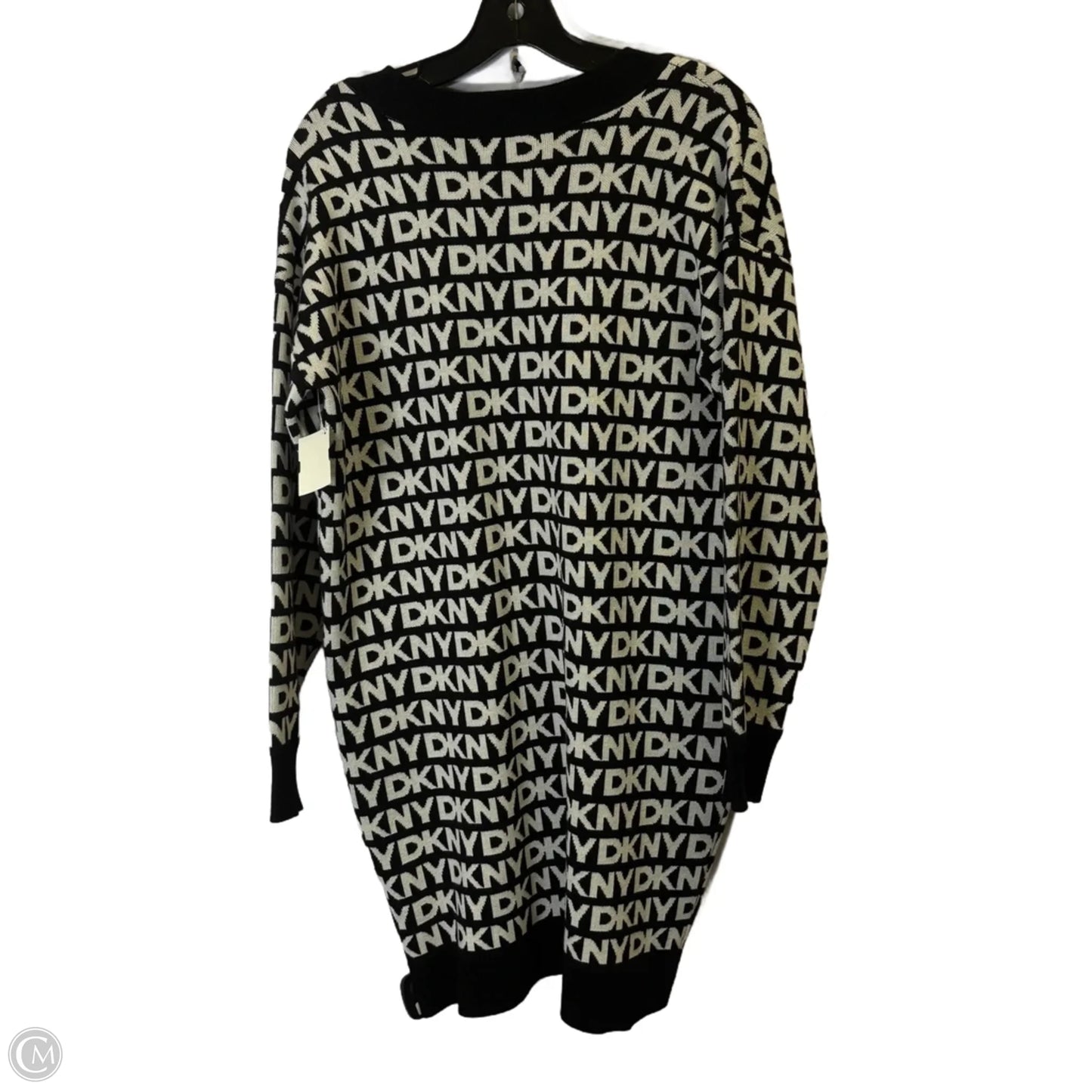 Dress Sweater By Dkny In Black, Size: M