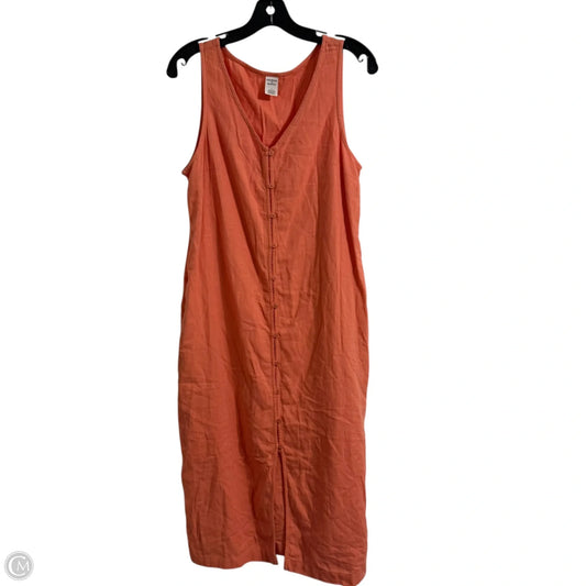 Dress Casual Midi By Melrose And Market In Orange, Size: M