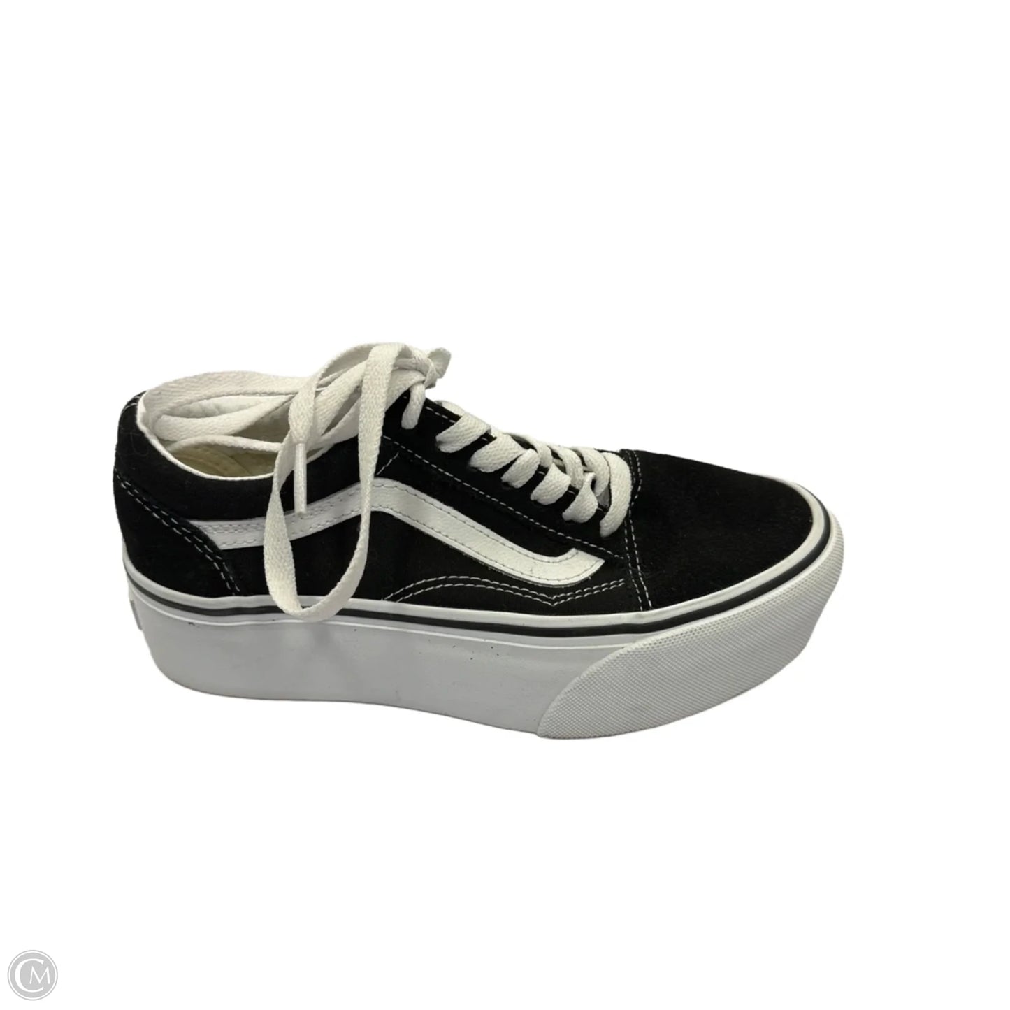Shoes Sneakers Platform By Vans In Black, Size: 5