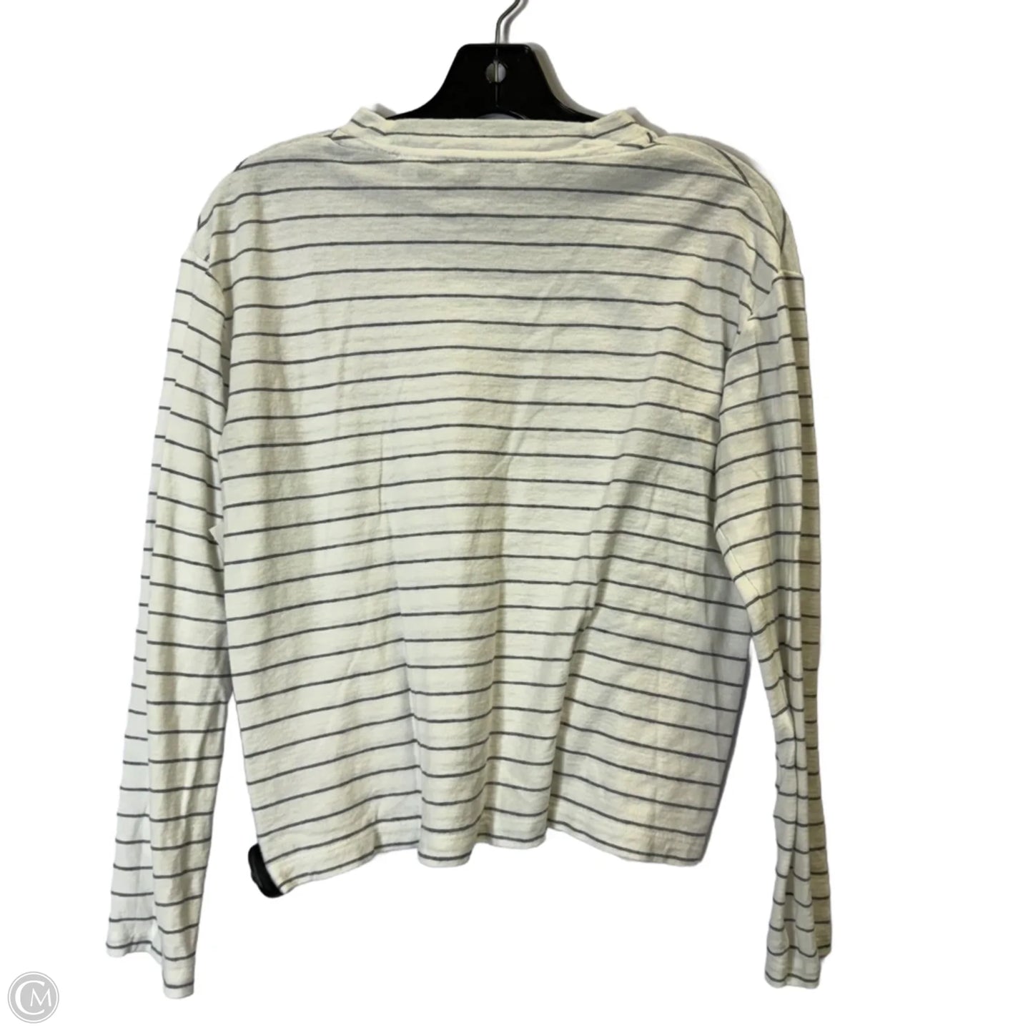 Top Long Sleeve Basic By Vince In Striped Pattern, Size: S