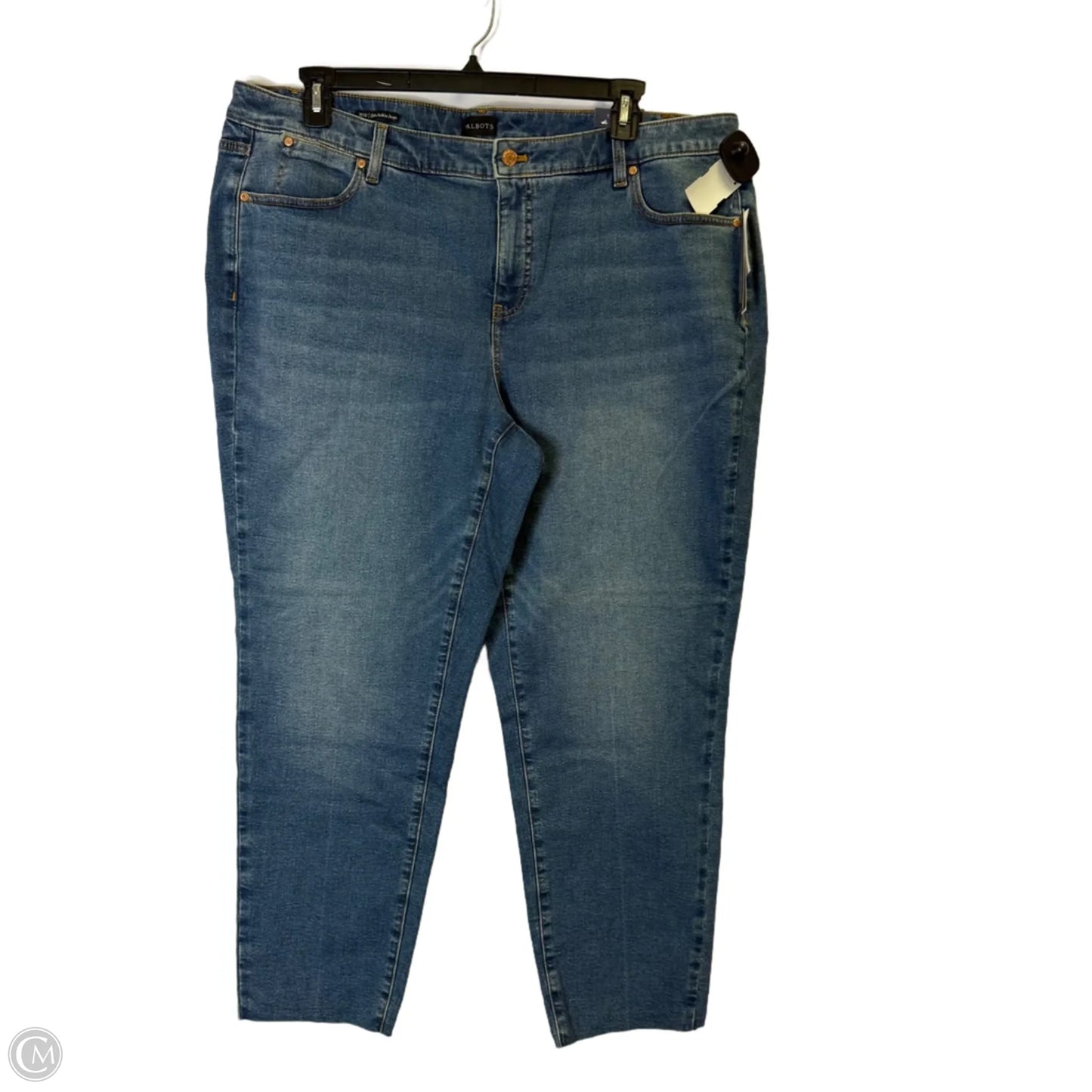 Jeans Straight By Talbots In Blue Denim, Size: 20