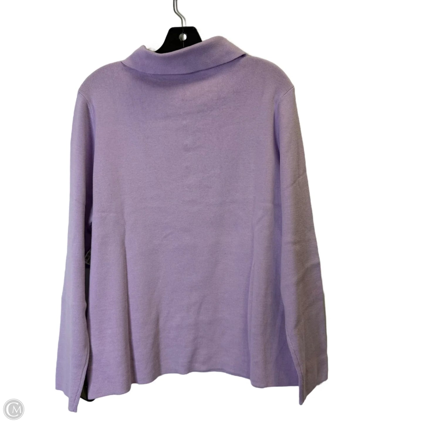 Top Long Sleeve By Talbots In Purple, Size: 2x