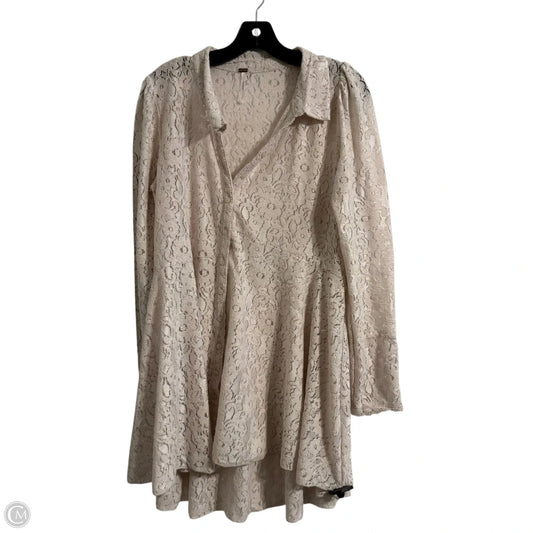 Top Long Sleeve By Free People In Cream, Size: L