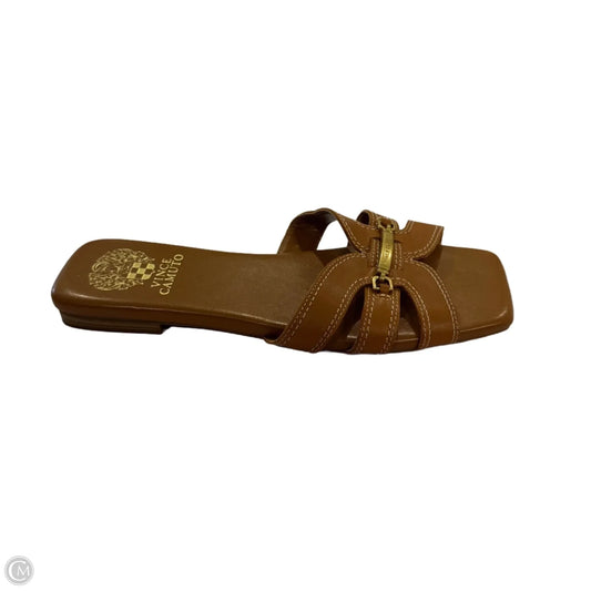 Sandals Flats By Vince Camuto In Brown, Size: 8