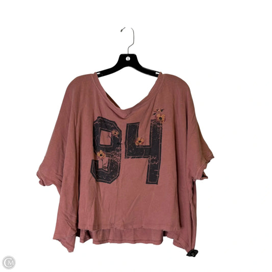 Top Short Sleeve By Clothes Mentor In Red, Size: 2x