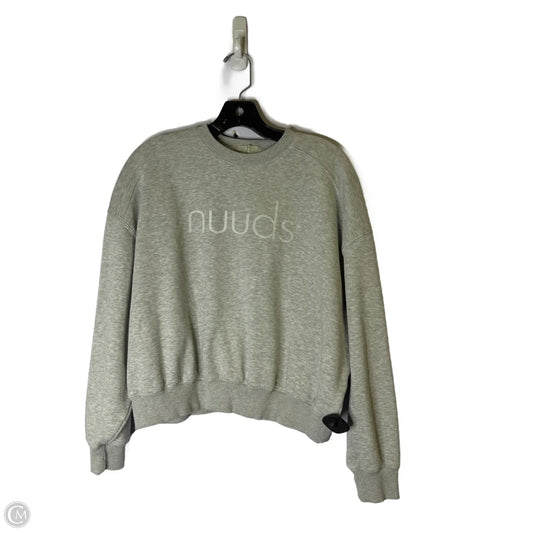 Sweatshirt Crewneck By Cmb In Grey, Size: S
