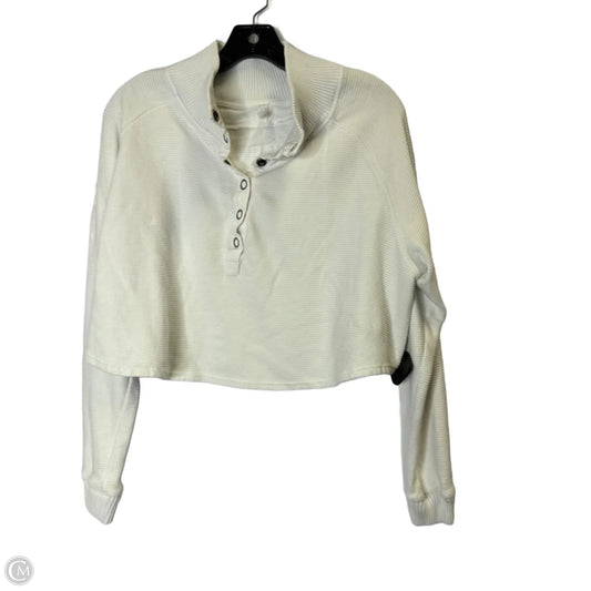 Athletic Sweatshirt Collar By Free People In White, Size: M