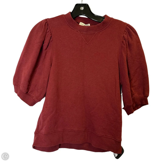 Top Short Sleeve By Ulla Johnson In Red, Size: S
