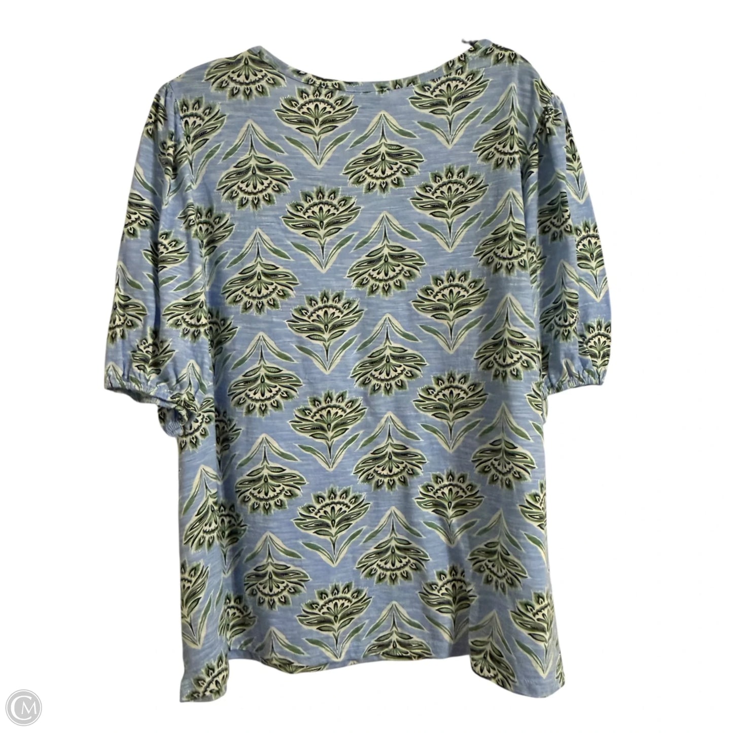 Top Short Sleeve By Wonderly In Blue, Size: Xxl