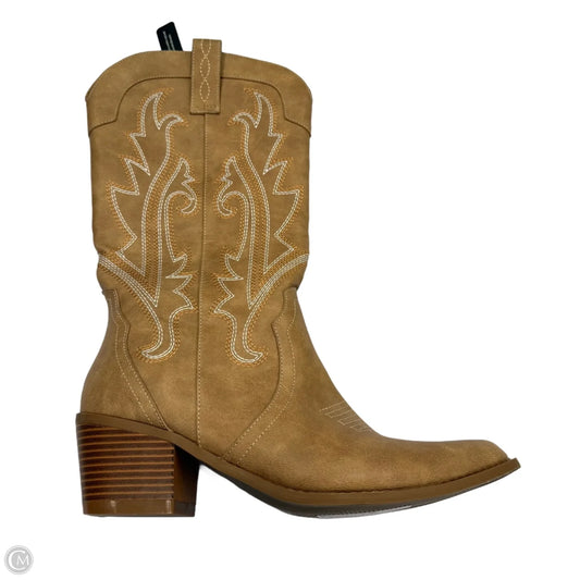 Boots Western By Clothes Mentor In Brown, Size: 9.5