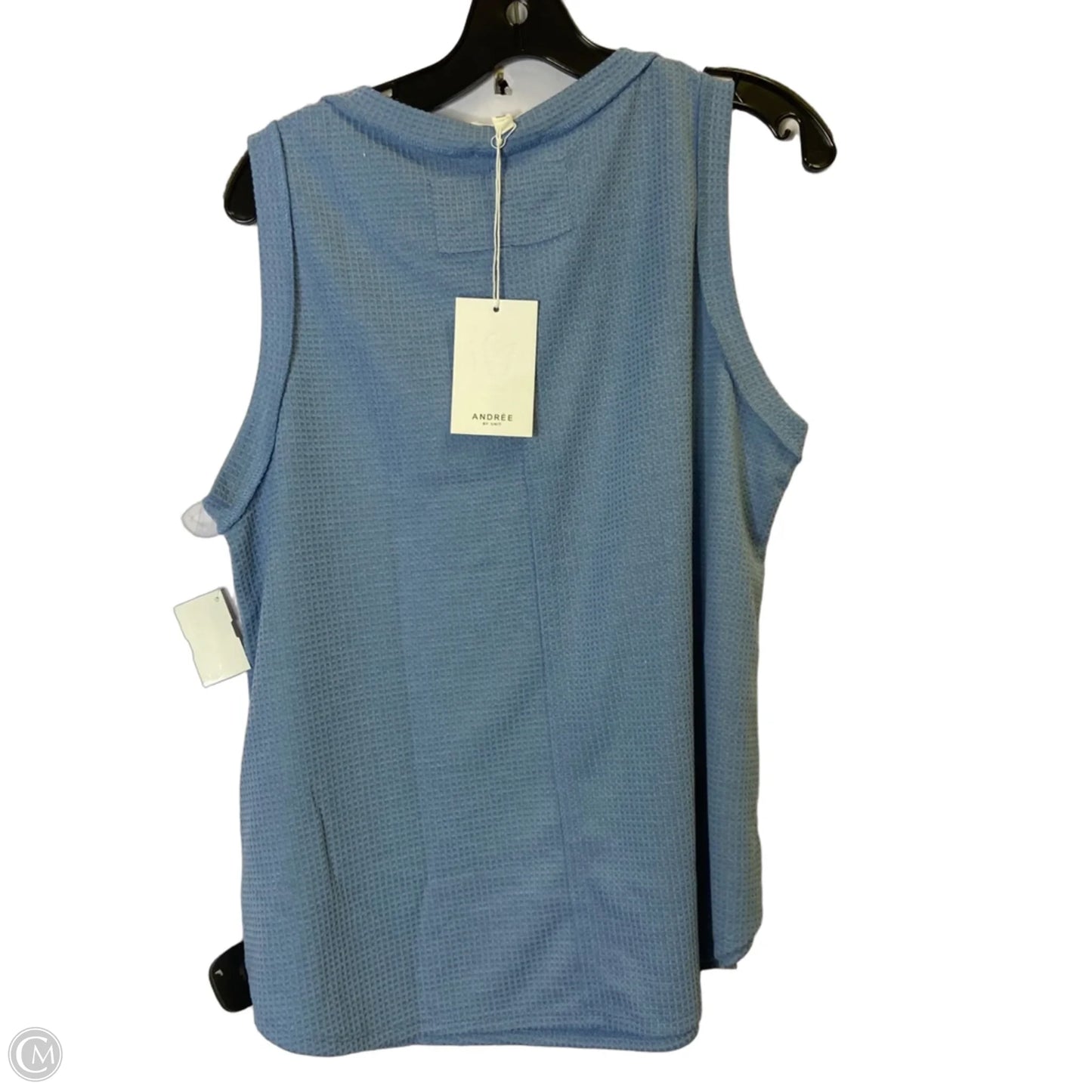 Top Sleeveless By Andree By Unit In Blue, Size: L