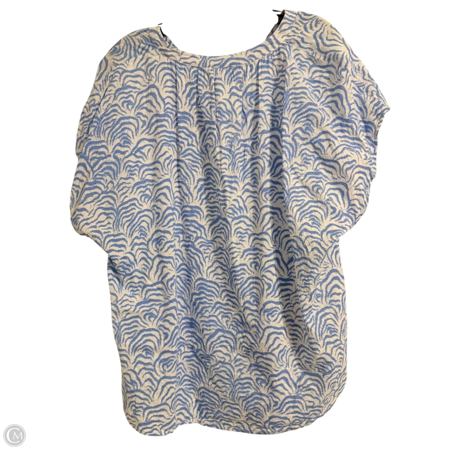 Top Short Sleeve By H&m In Blue, Size: Xl