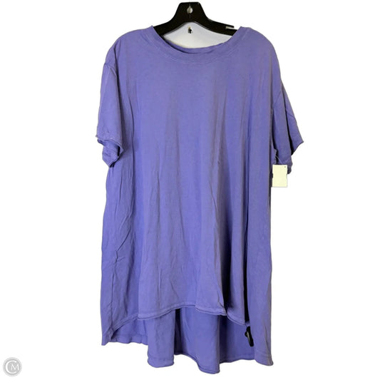 Athletic Top Short Sleeve By Free People In Purple, Size: M
