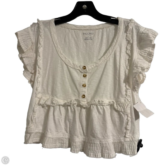 Top Short Sleeve By Pilcro In White, Size: S