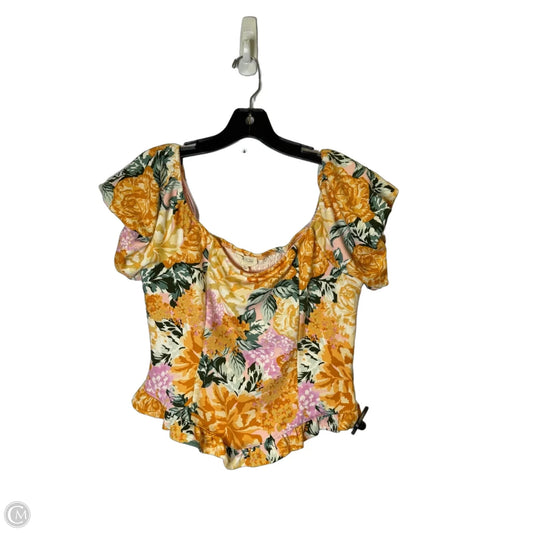 Top Short Sleeve By Meraki In Multi-colored, Size: Xl
