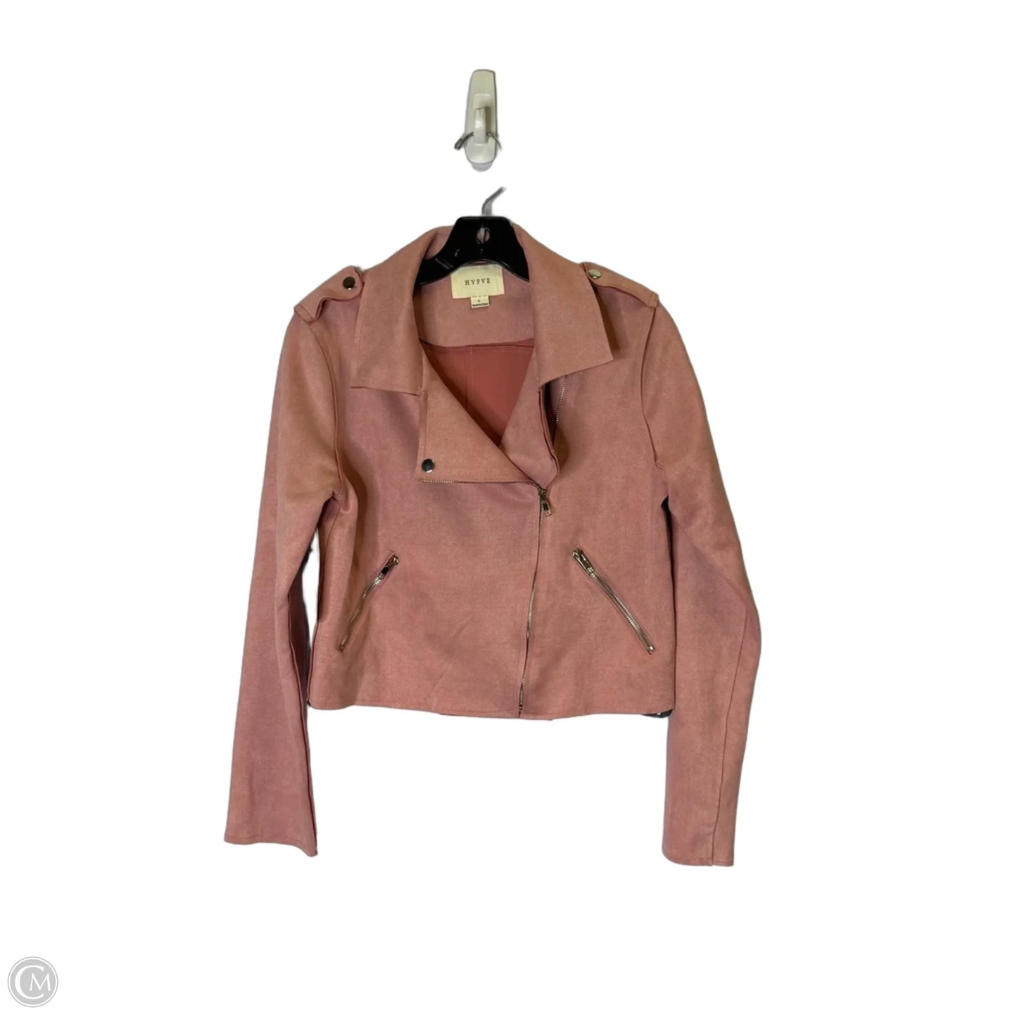 Jacket Moto By Hyfve In Pink, Size: L
