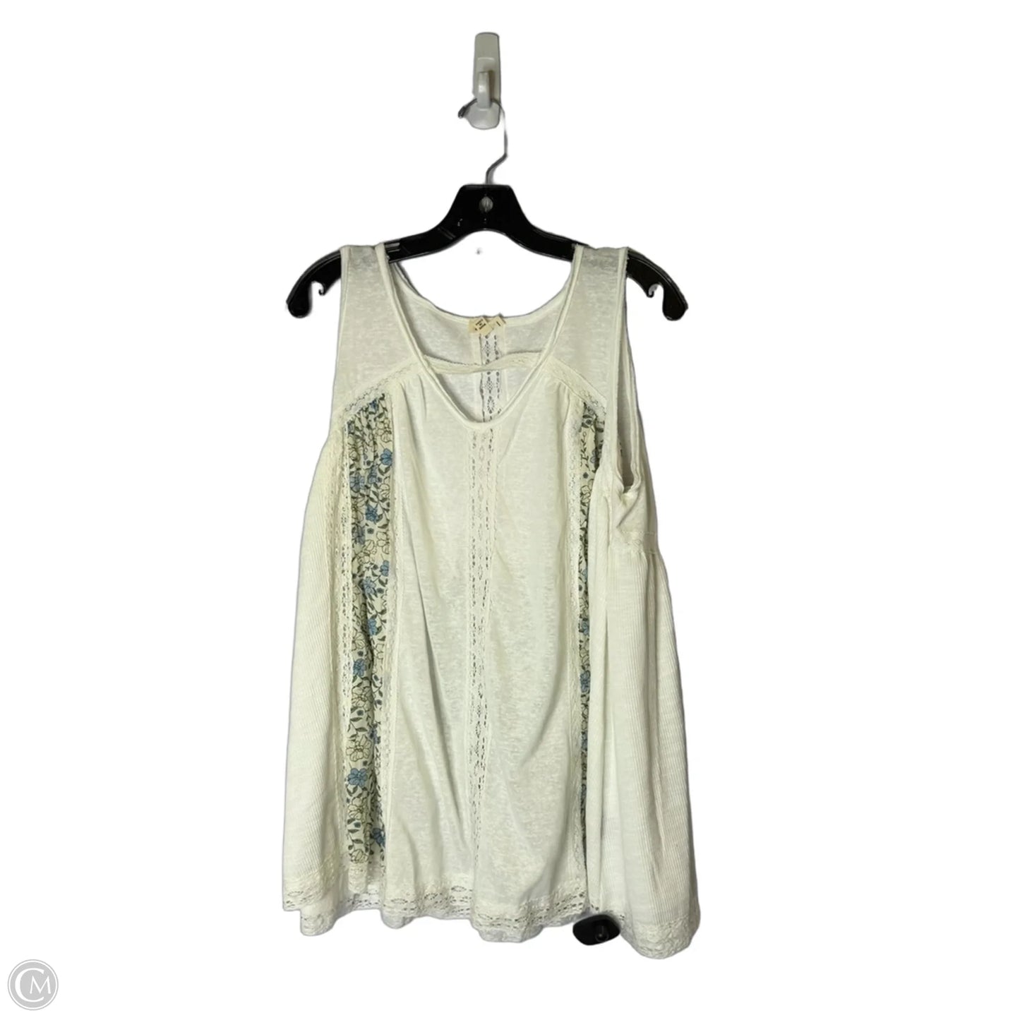 Top Sleeveless By Pol In White, Size: M