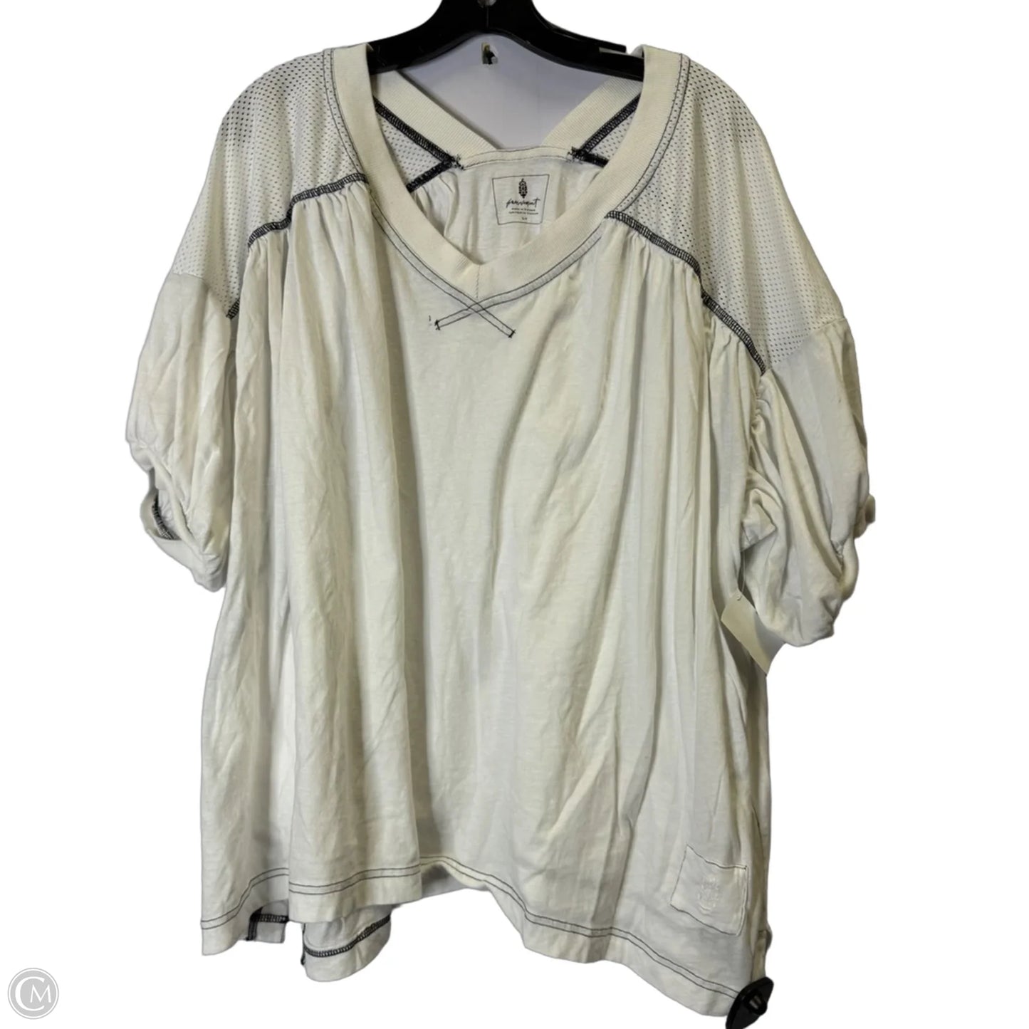 Athletic Top Short Sleeve By Free People In White, Size: S