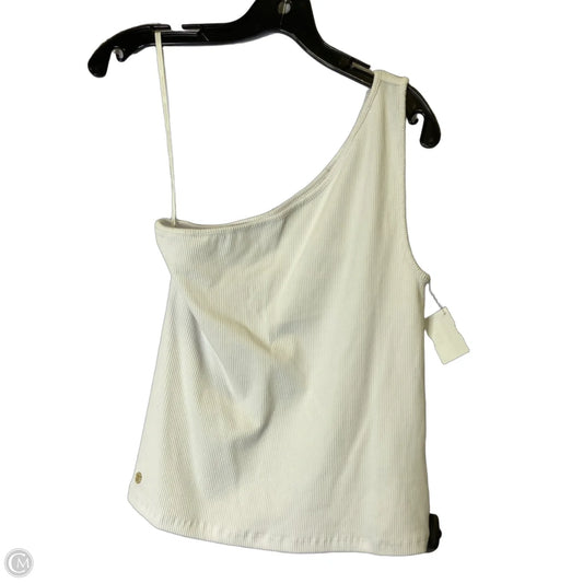 Top Sleeveless By Cmb In White, Size: M