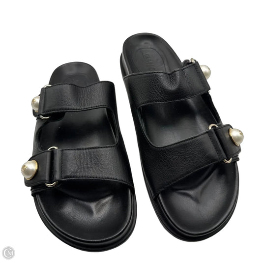Sandals Luxury Designer By Jimmy Choo In Black, Size: 9
