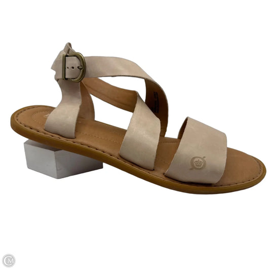 Sandals Flats By Born In Cream, Size: 10