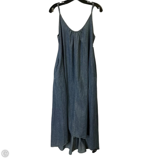 Dress Casual Midi By Mustard Seed In Blue Denim, Size: M