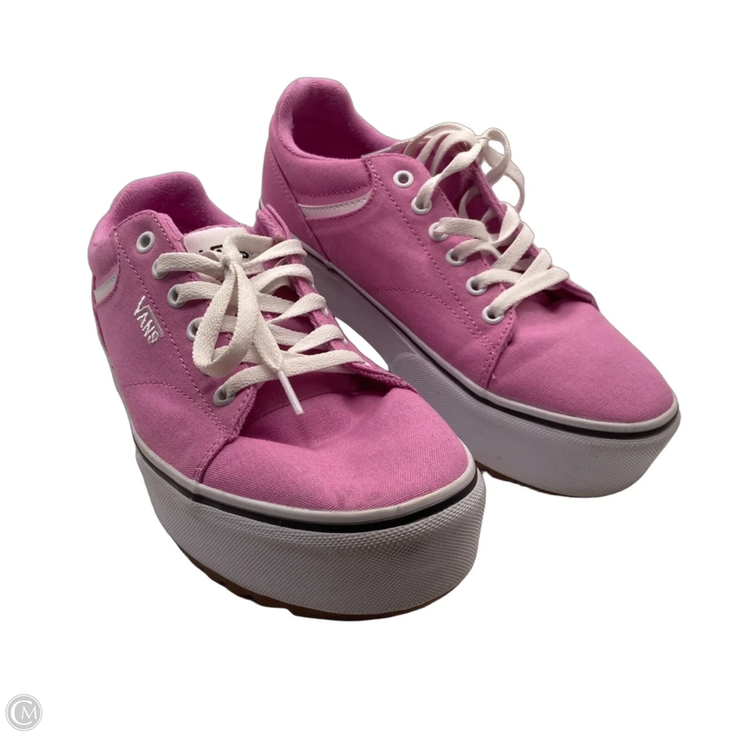 Shoes Sneakers Platform By Vans In Pink, Size: 9.5