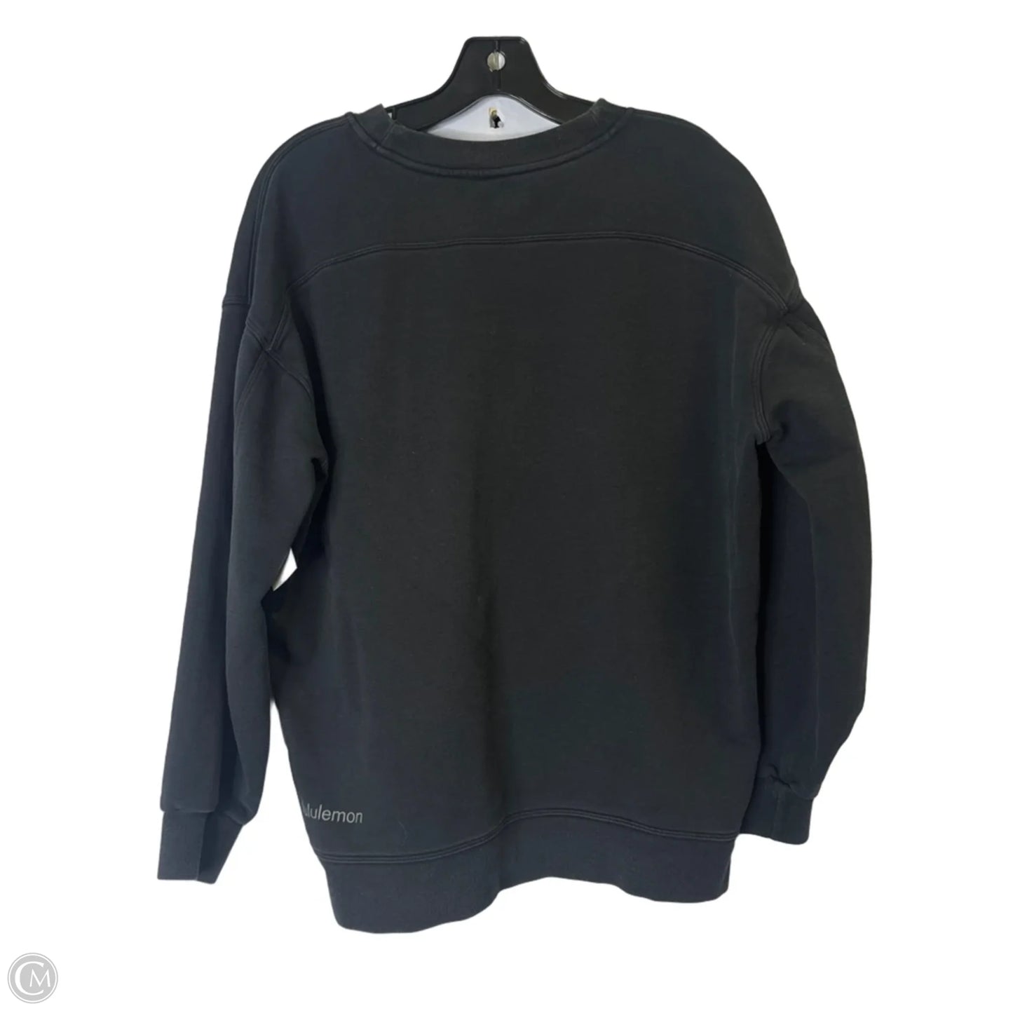 Athletic Sweatshirt Crewneck By Lululemon In Black, Size: 6