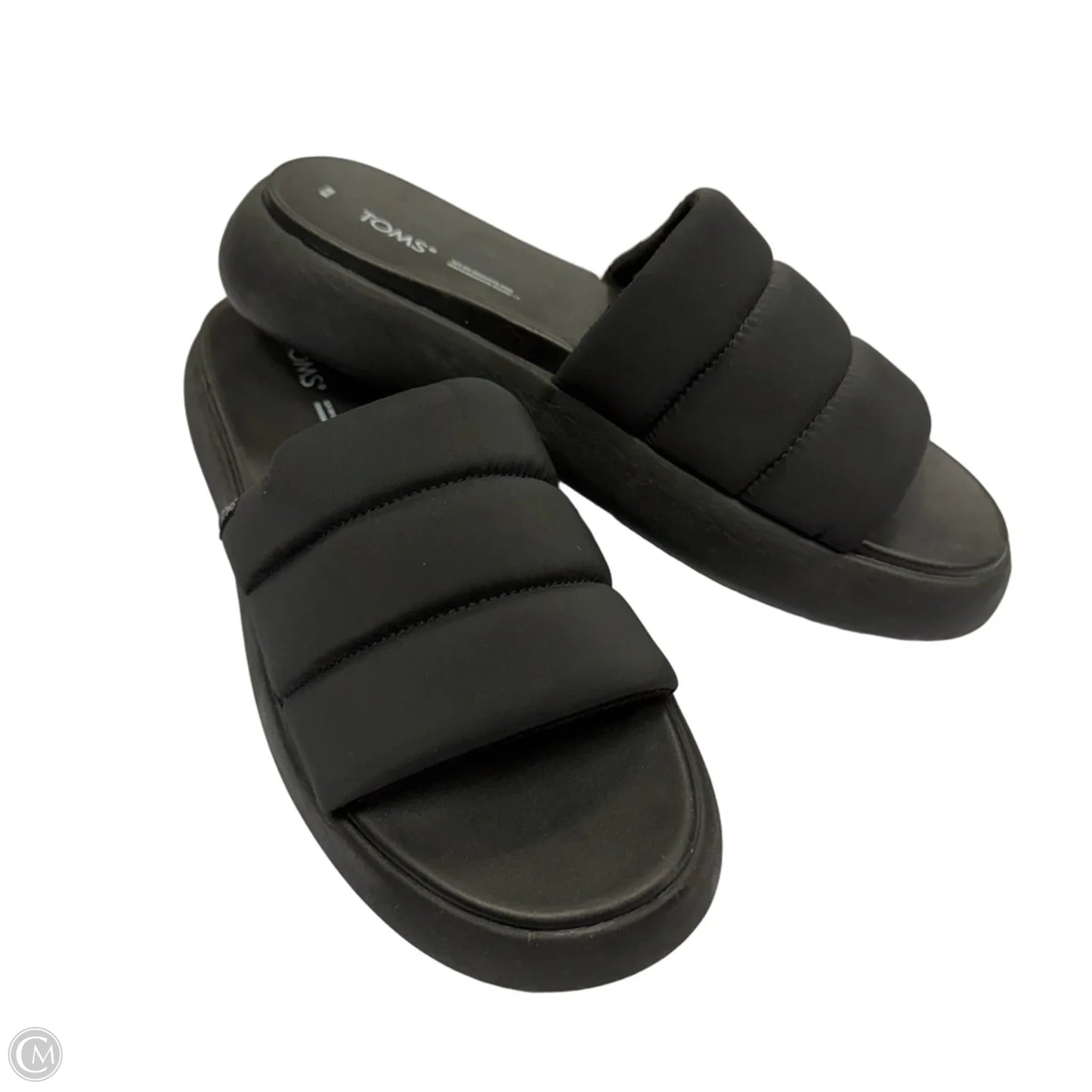 Sandals Heels Platform By Toms In Black, Size: 10