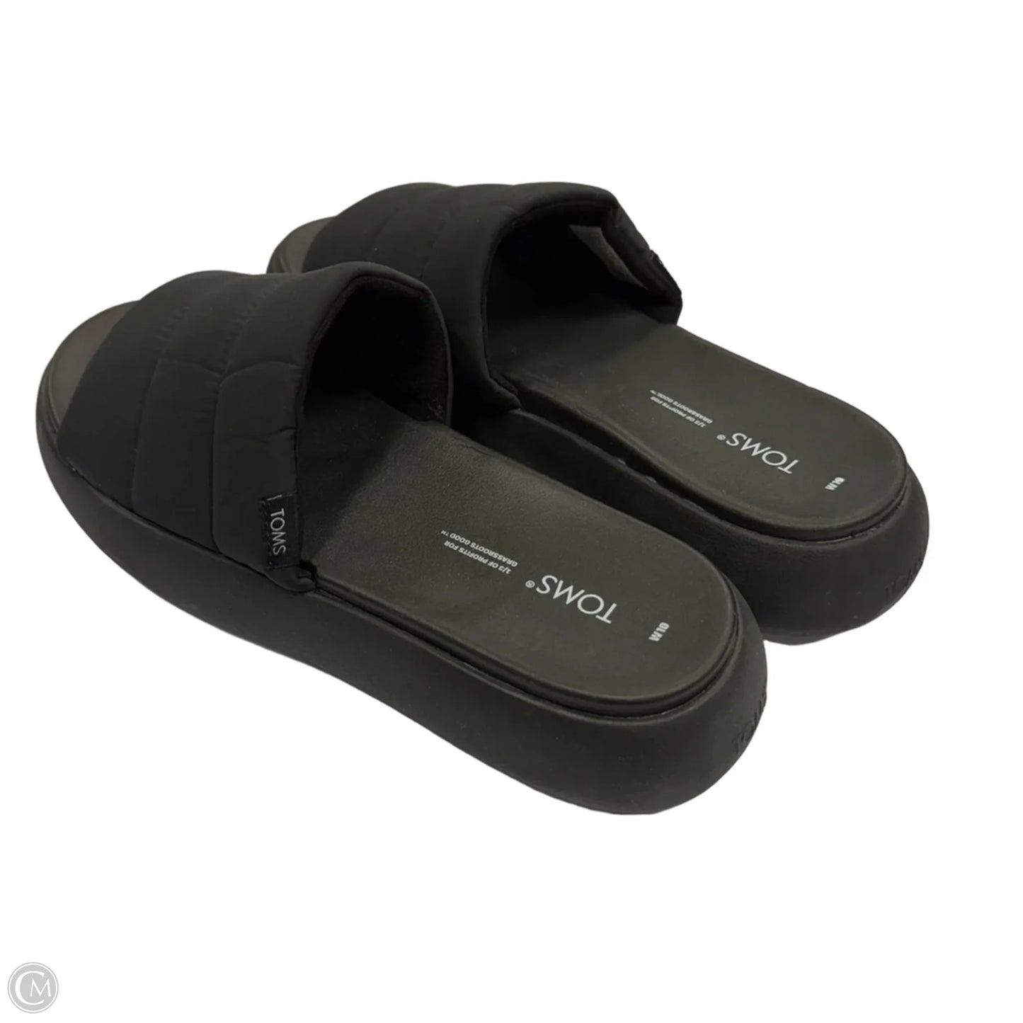 Sandals Heels Platform By Toms In Black, Size: 10