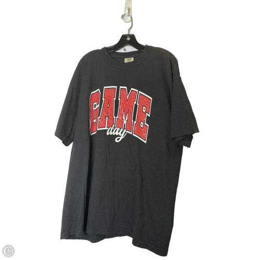 Top Short Sleeve By Comfort Colors In Black, Size: 2x