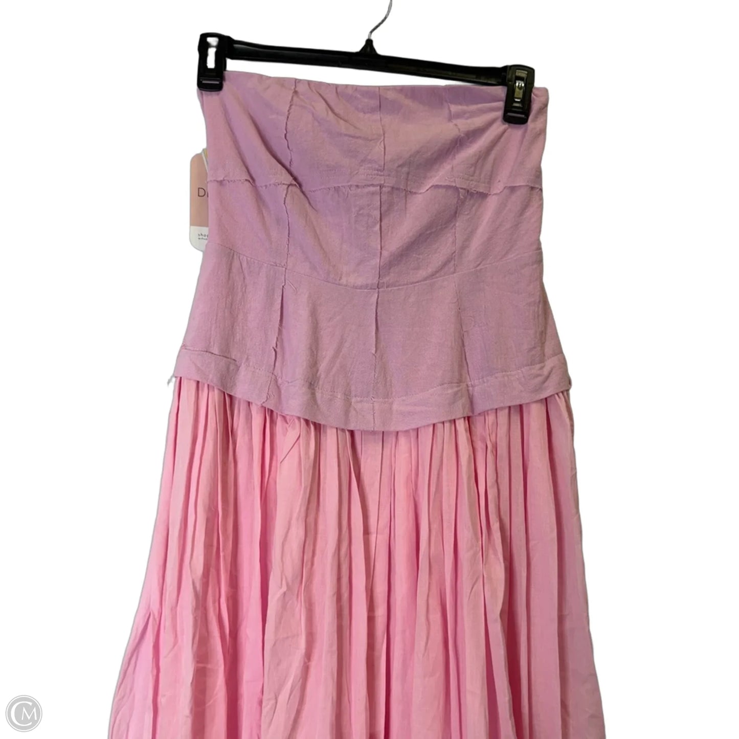 Dress Casual Midi By Cmc In Pink, Size: L