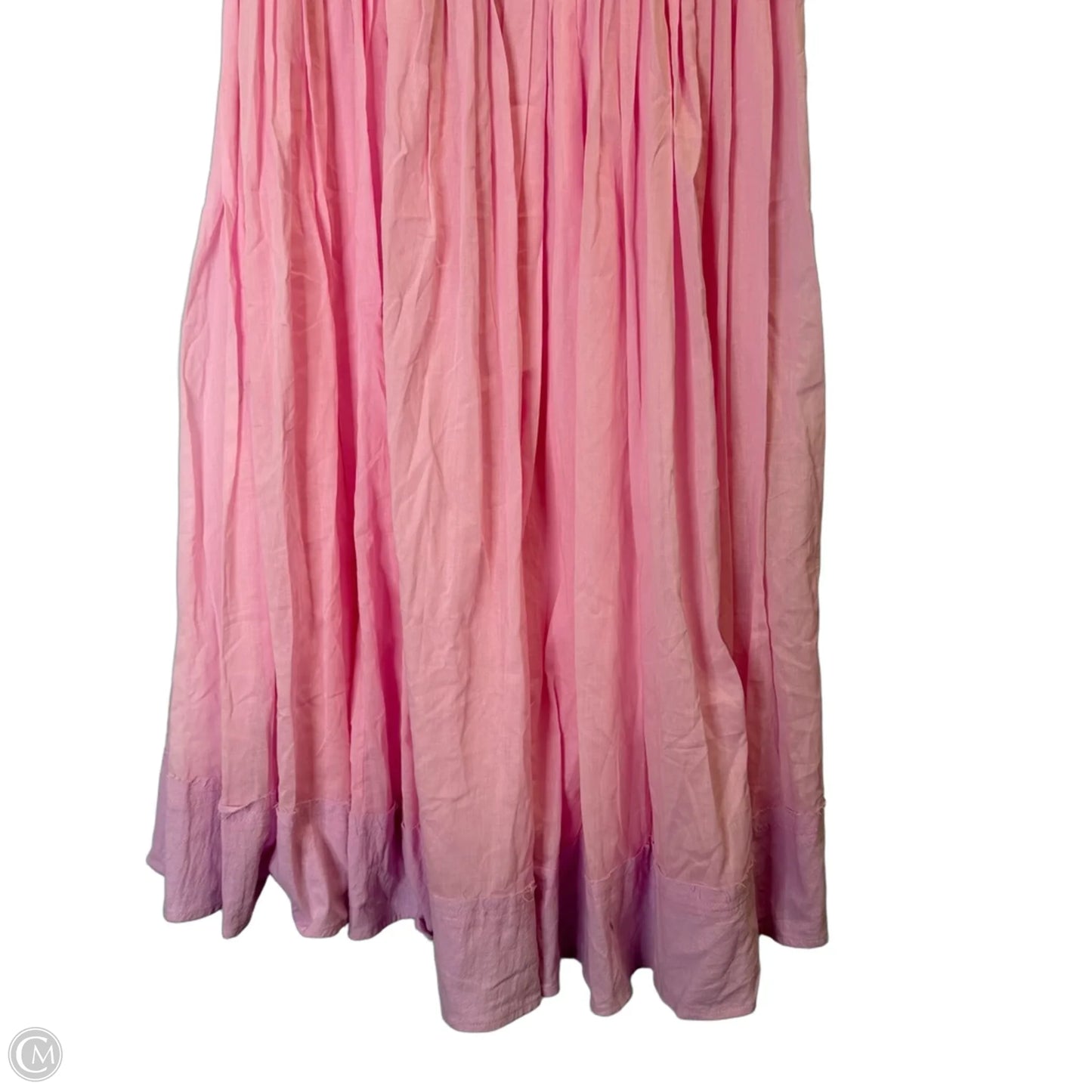 Dress Casual Midi By Cmc In Pink, Size: L