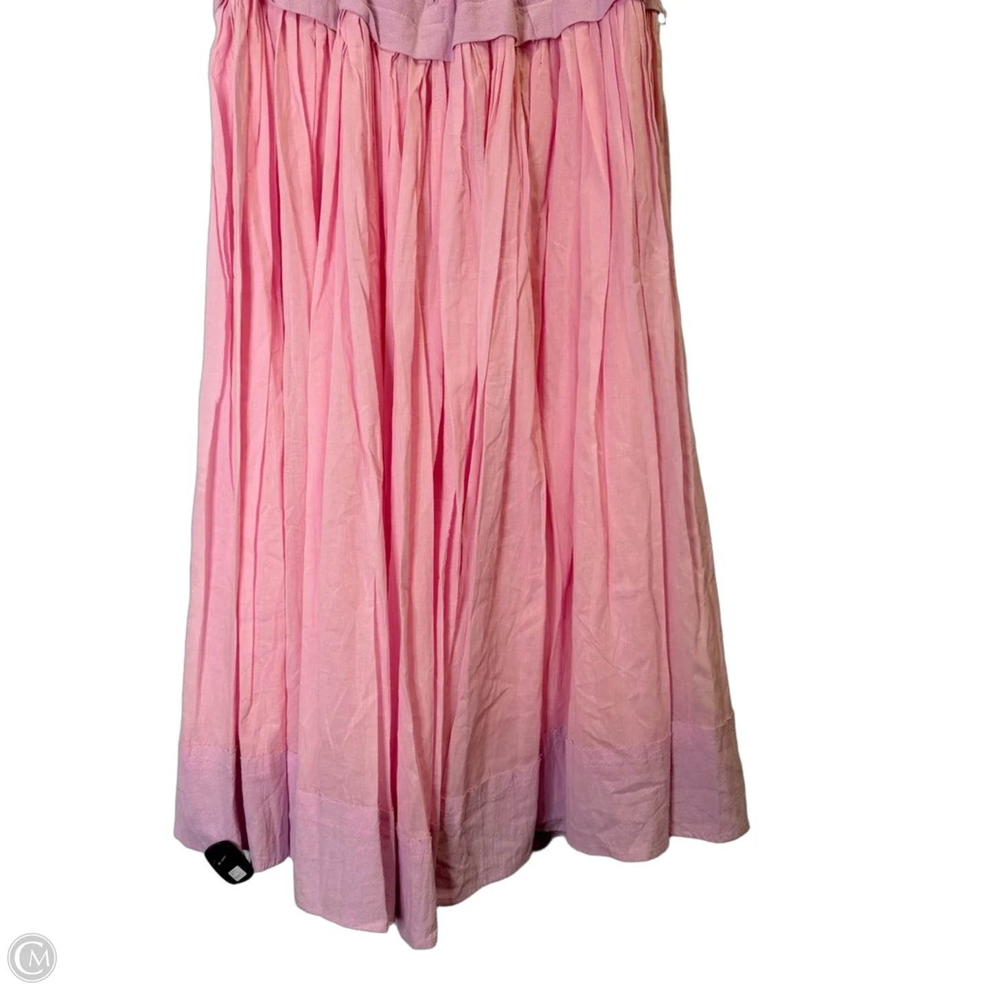 Dress Casual Midi By Cmc In Pink, Size: L
