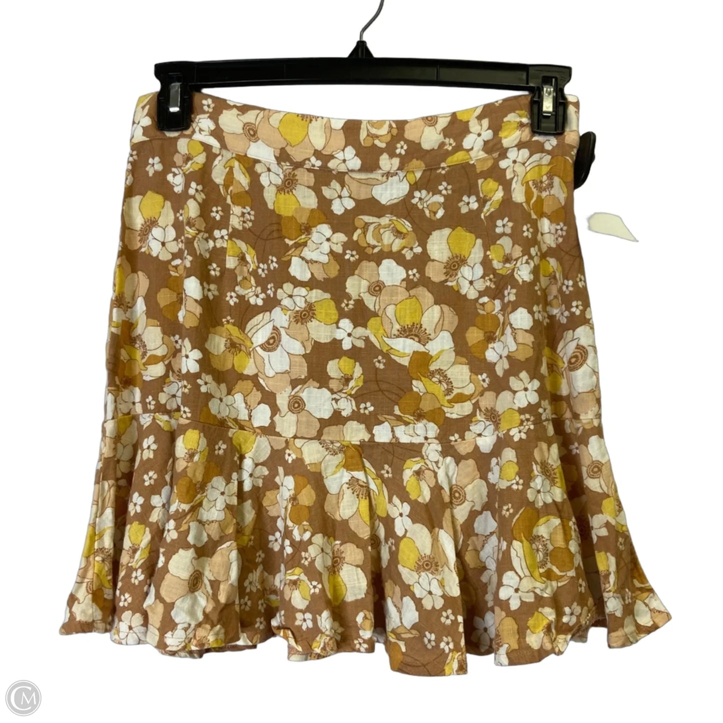 Skirt Mini & Short By Minkpink In Floral Print, Size: L
