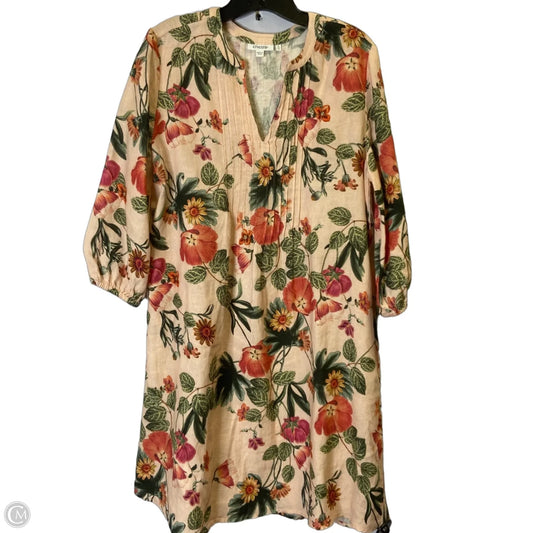 Dress Casual Midi By Chicos In Pink, Size: 4