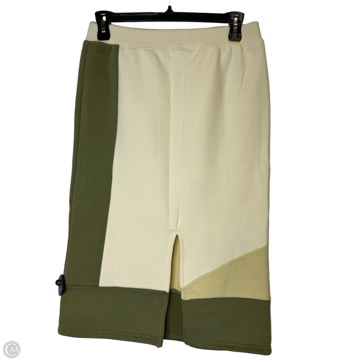 Skirt Midi By Daily Practice By Anthropologie In Cream & Green, Size: L