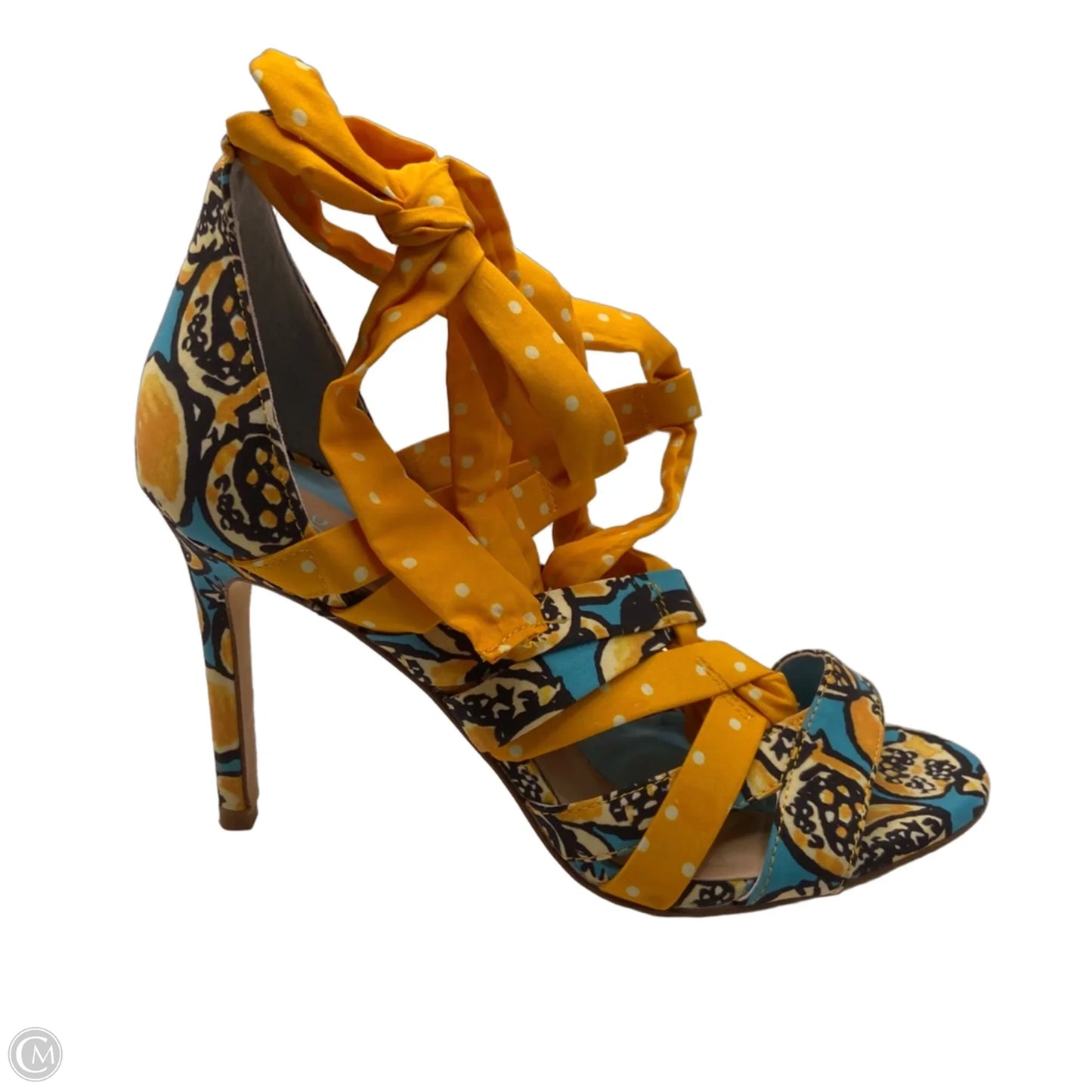 Shoes Heels Stiletto By Gianni Bini In Yellow, Size: 8