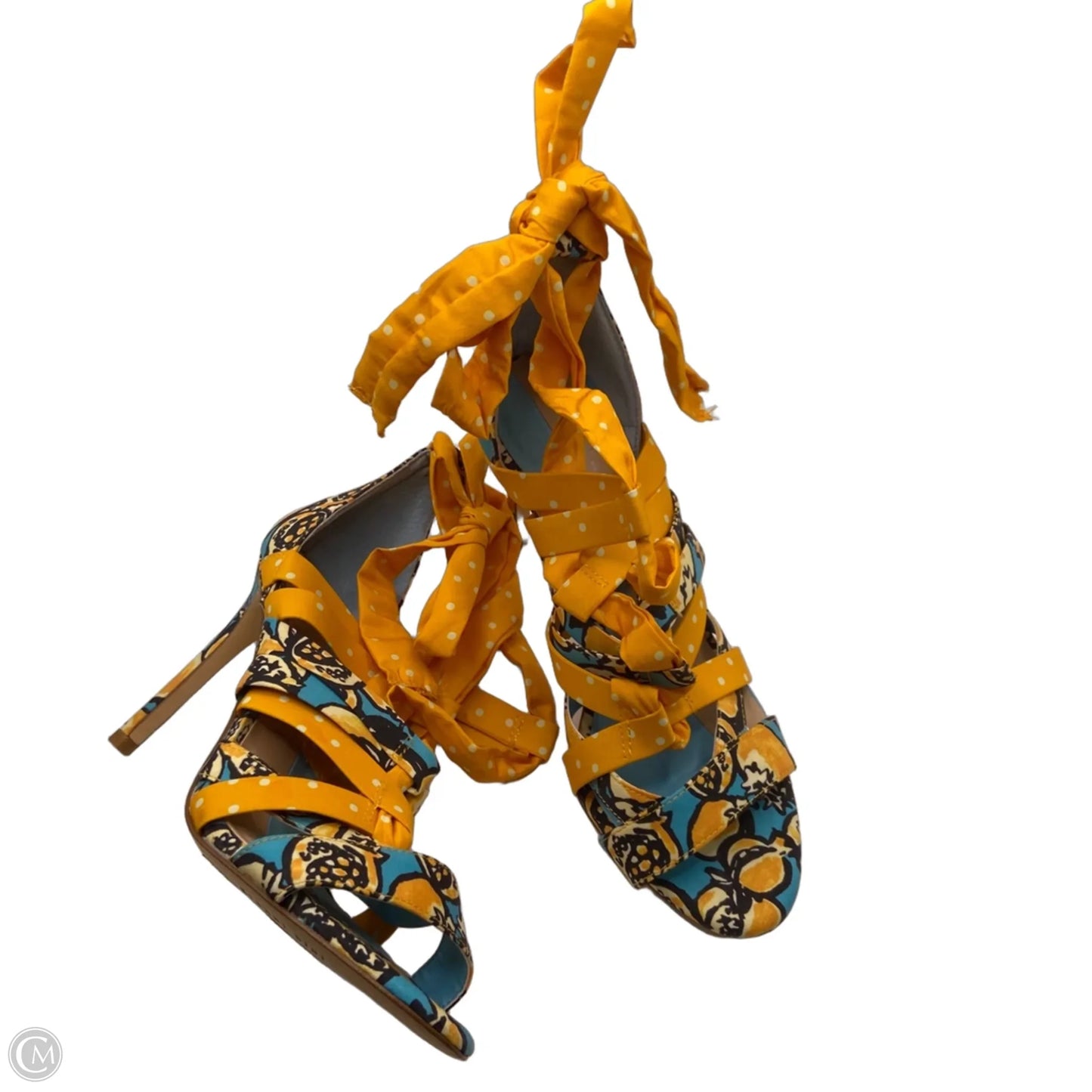 Shoes Heels Stiletto By Gianni Bini In Yellow, Size: 8