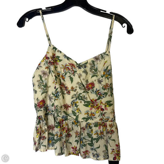 Top Sleeveless By Tommy Hilfiger In Floral Print, Size: Xs