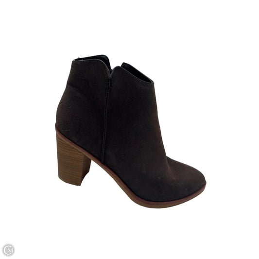 Boots Ankle Heels By Mia In Brown, Size: 8.5