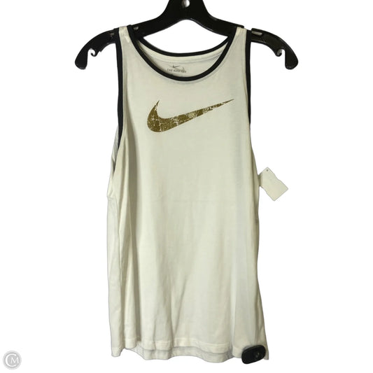 Athletic Tank Top By Nike Apparel In White, Size: S
