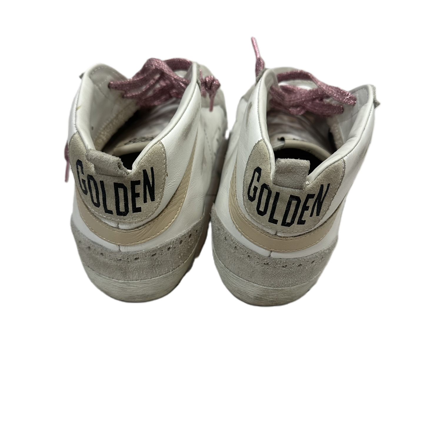 Shoes Luxury Designer By Golden Goose In Cream, Size: 10