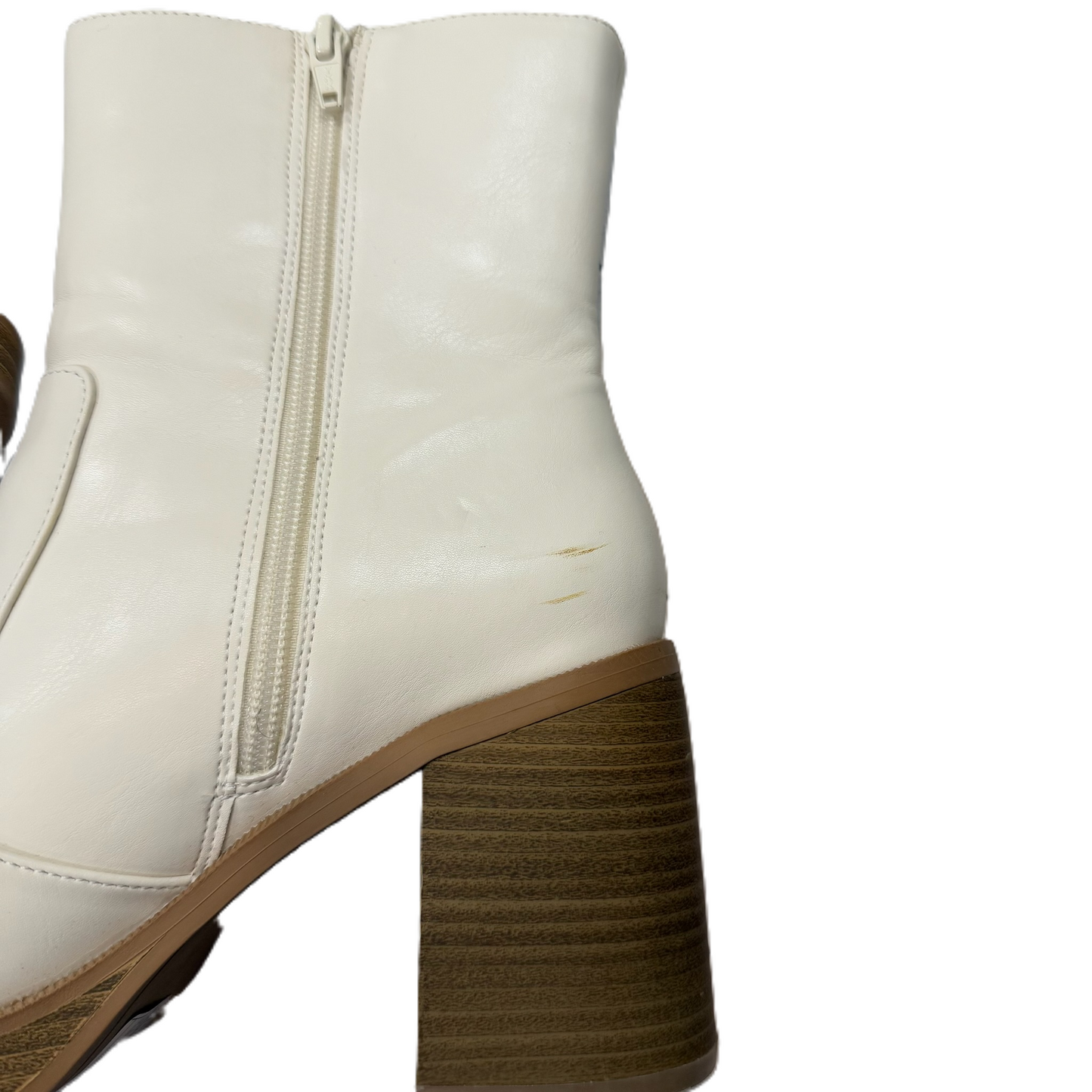 Boots Ankle Heels By Universal Thread In White, Size: 8.5