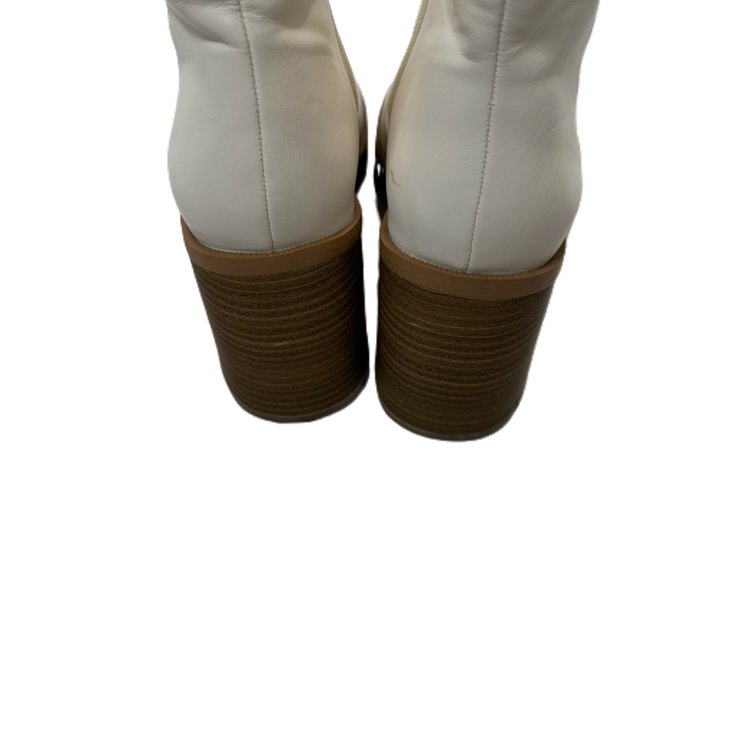 Boots Ankle Heels By Universal Thread In White, Size: 8.5