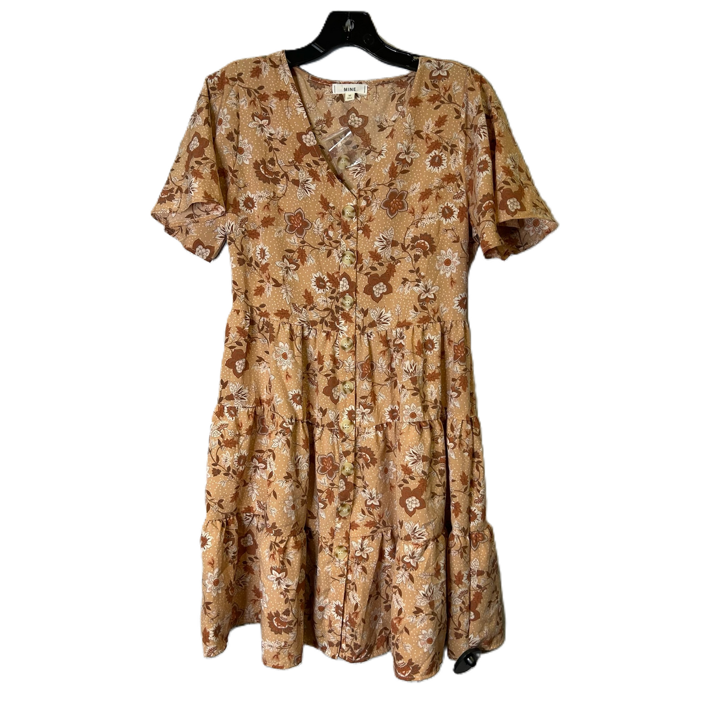 Dress Casual Short By Mine In Floral Print, Size: M