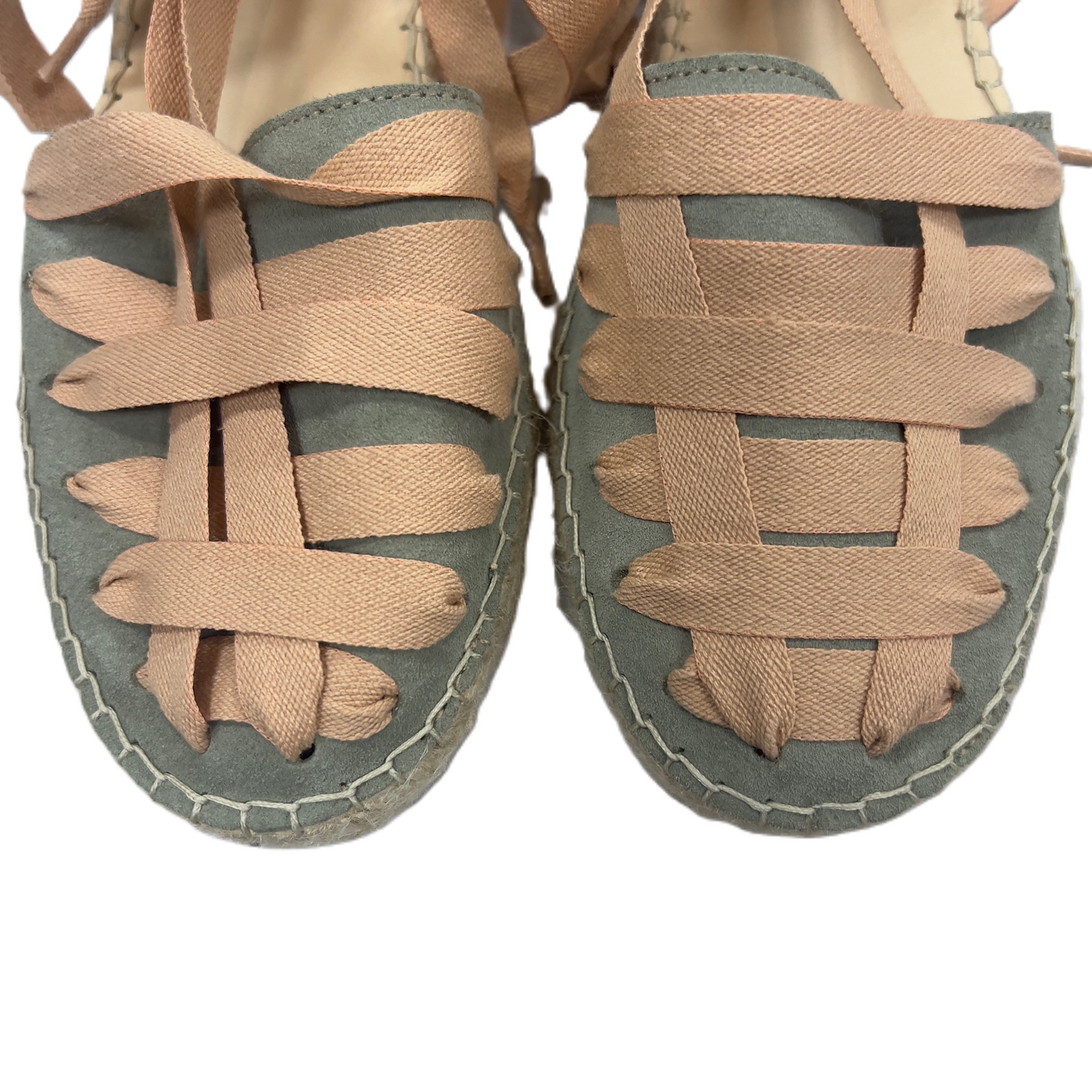 Shoes Flats By Free People In Green & Pink, Size: 9