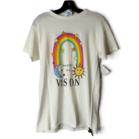 Top Short Sleeve Basic By Clothes Mentor In White, Size: S
