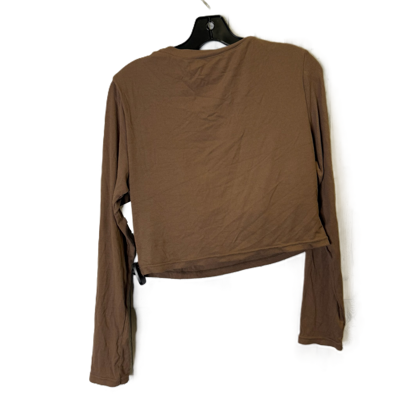 Top Long Sleeve Basic By Clothes Mentor In Brown, Size: 3x