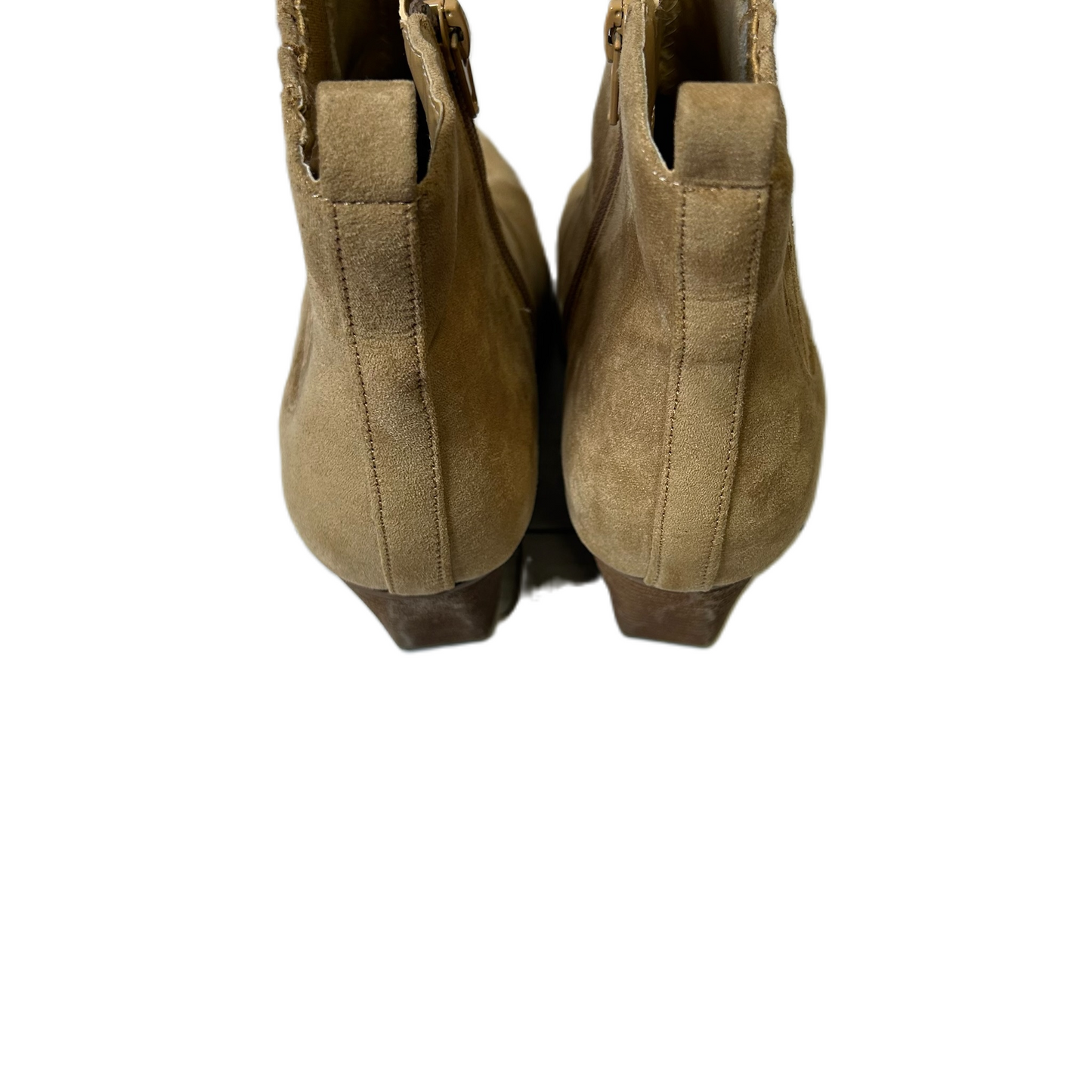 Boots Ankle Heels By The Drop In Tan, Size: 6.5